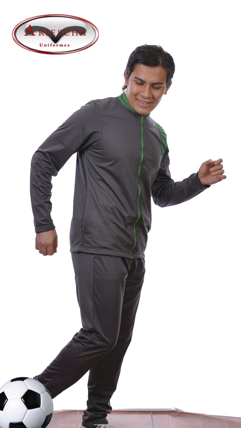 Conjunto deportivo gris