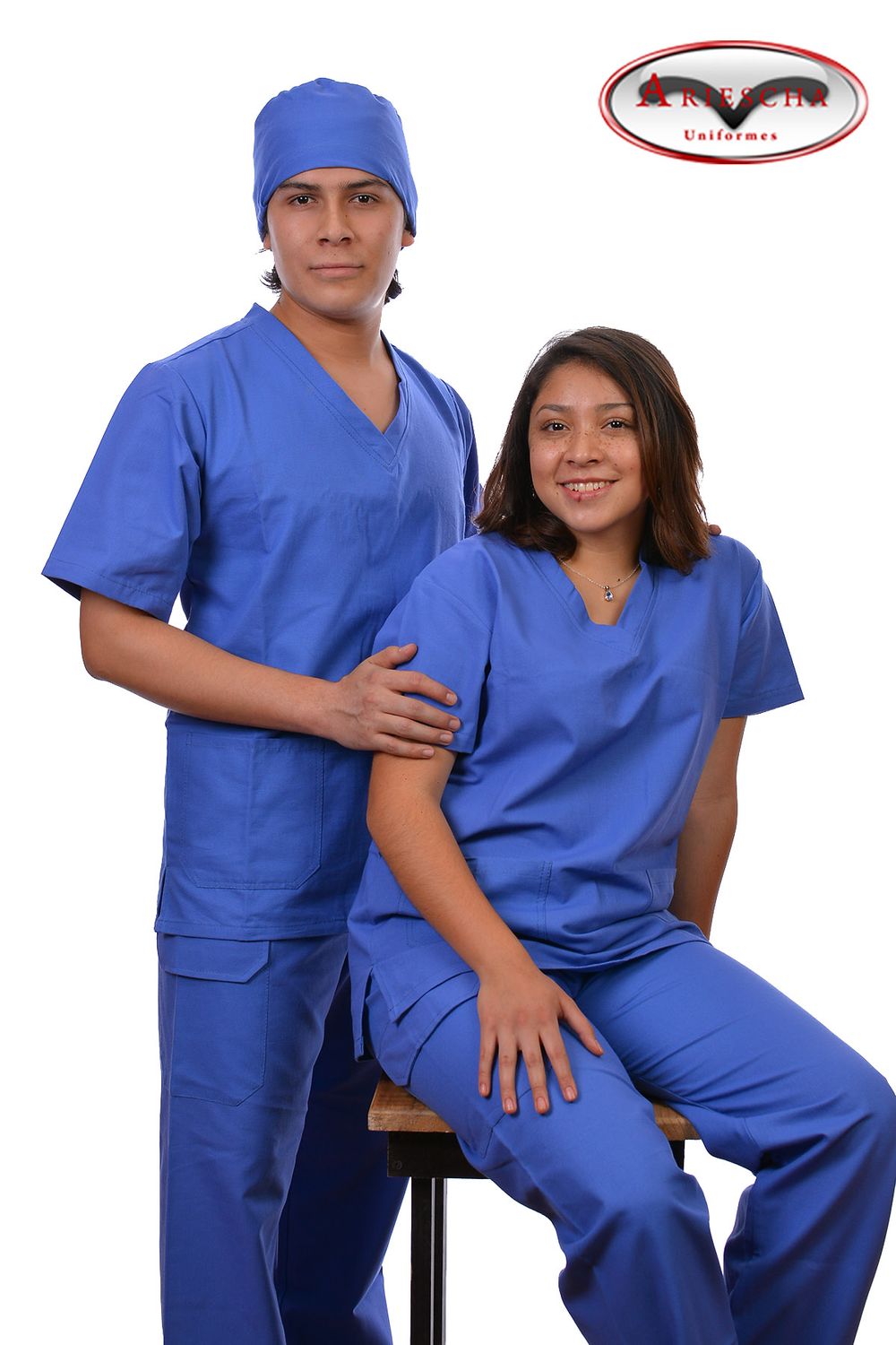 Uniformes quirúrgicos azules